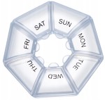 Pudełko na leki, organizer, pojemnik na tabletki kasetka dla seniora - mały