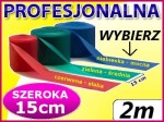 Taśma rehabilitacyjna guma do cwiczeń fitness 2m aerobiku do wyboru czerwona zielona i niebieska
