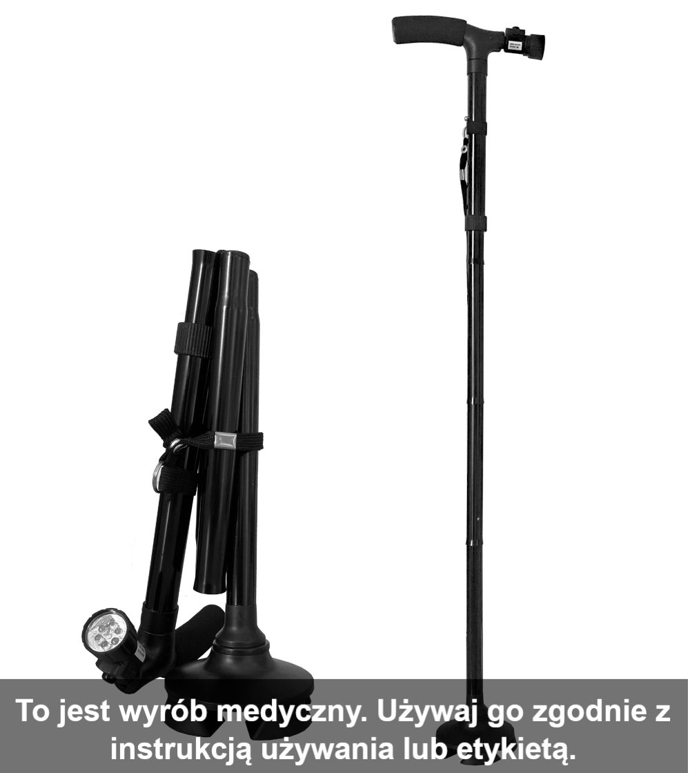 Laska do podpierania się dla osoby niepełnosprawnej