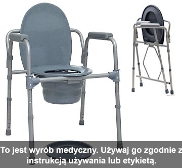 składane krzesło toaletowe dla seniorów