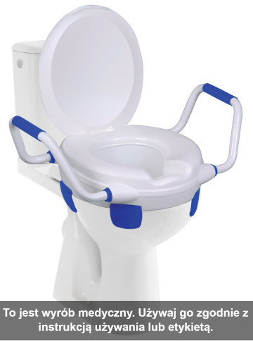 Nakładka podwyższająca WC z podłokietnikami