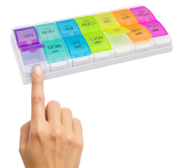 Organizer na leki – kasetka tygodniowa na tabletki 