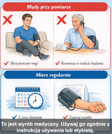Prawidłowy pomiar ciśnienia ciśnieniomierzem elektronicznym